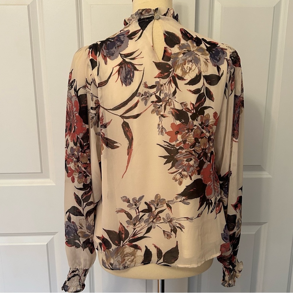 LoveWednesday Floral Print Women's Blouse - Picture 2 of 5